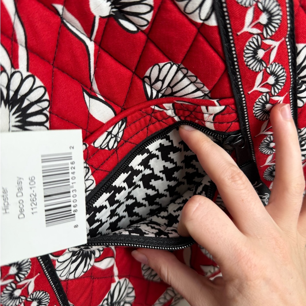 NWT Vera Bradley Red Floral Crossbody Bag - Picture 6 of 10